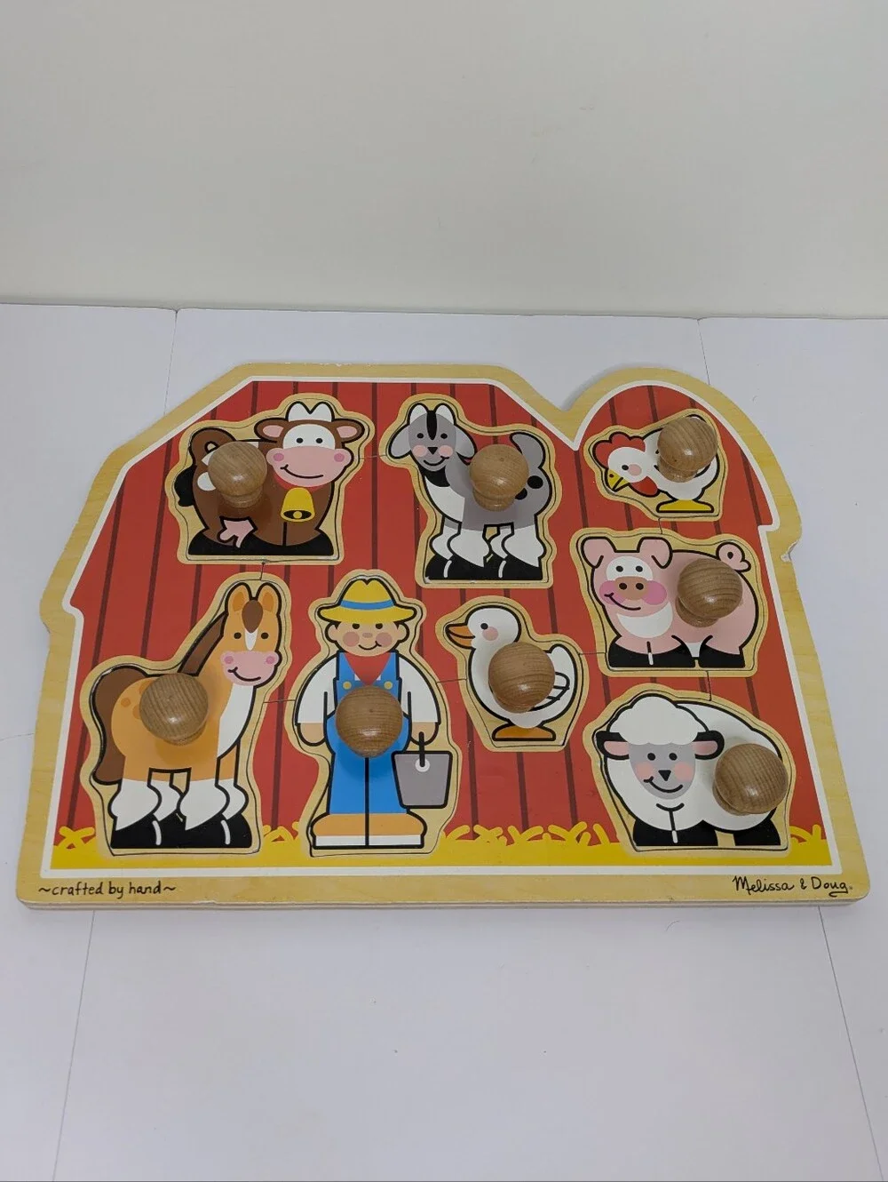 Melissa & Doug Farm Animal Knob Puzzle